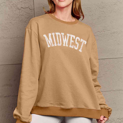 Simply Love Full Size MIDWEST Graphic Sweatshirt