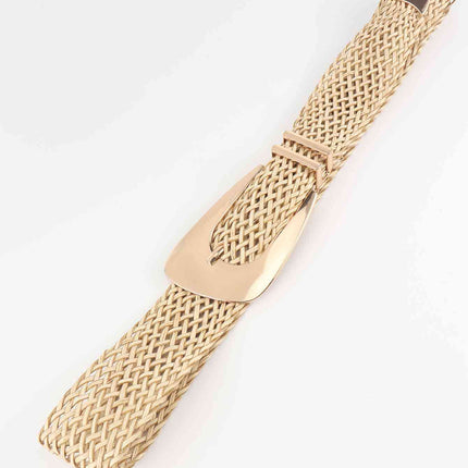 Irregular Buckle Braid Belt