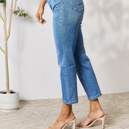 BAYEAS Full Size High Waist Straight Jeans