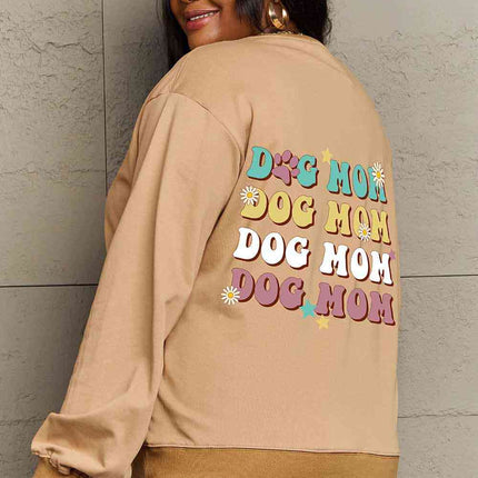 Simply Love Simply Love Full Size Round Neck Dropped Shoulder DOG MOM Graphic Sweatshirt
