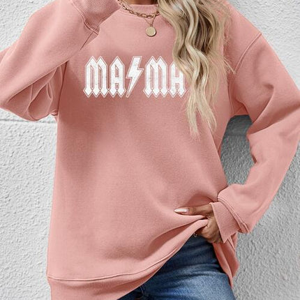 Letter Graphic Dropped Shoulder Sweatshirt