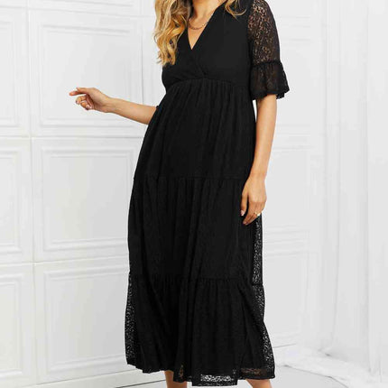 P & Rose Lovely Lace Full Size Tiered Dress