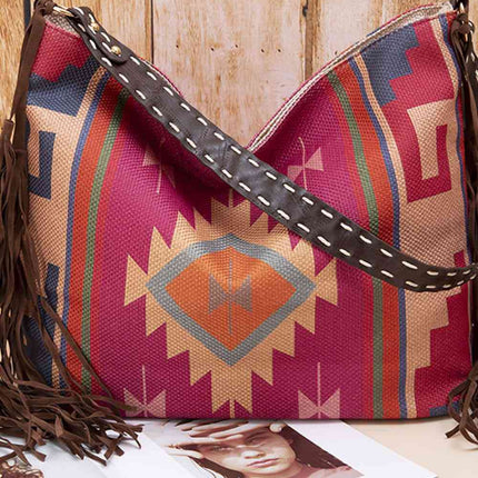 Geometric Canvas Tote Bag