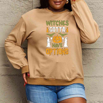 Simply Love Full Size Graphic Drop Shoulder Sweatshirt