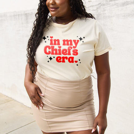 Simply Love Full Size IN MY CHIEFS ERA Short Sleeve T-Shirt