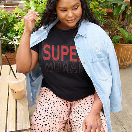 Simply Love Full Size SUPERWOMAN Short Sleeve T-Shirt