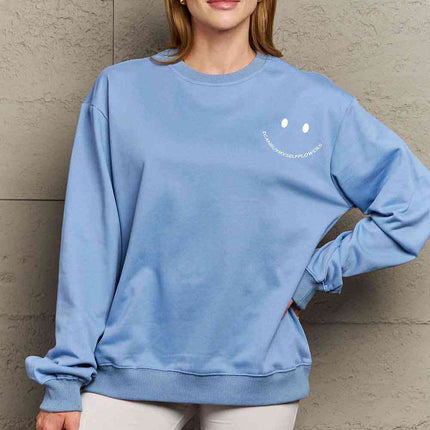 Simply Love Full Size I CAN BUY MYSELF FLOWERS Graphic Sweatshirt
