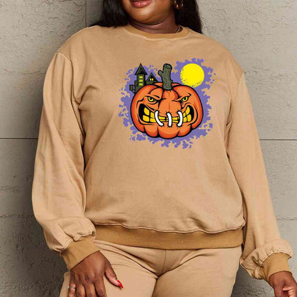 Simply Love Full Size Graphic Round Neck Sweatshirt
