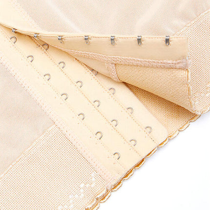 Full Size Lace Detail Hook-and-Eye Shaping Shorts