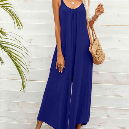 Spaghetti Strap Scoop Neck Jumpsuit
