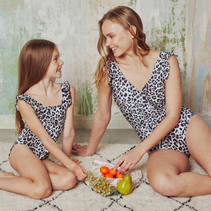 Marina West Swim Full Size Float On Ruffle Faux Wrap One-Piece in Cat