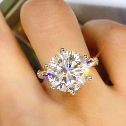 5 Carat Moissanite 6-Prong Ring