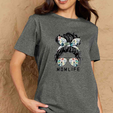 Simply Love Full Size MOM LIFE Graphic Cotton T-Shirt