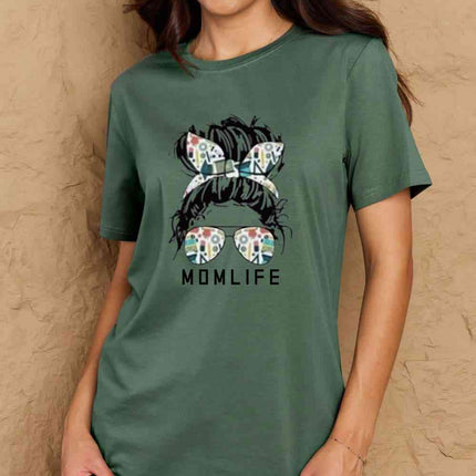 Simply Love Full Size MOM LIFE Graphic Cotton T-Shirt