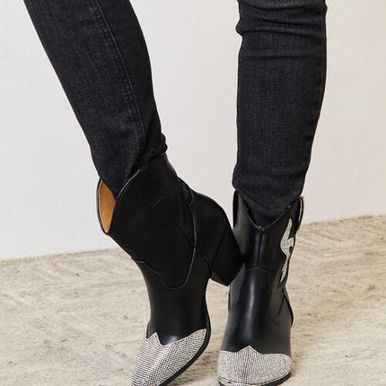 East Lion Corp Rhinestone Pointed  Boots