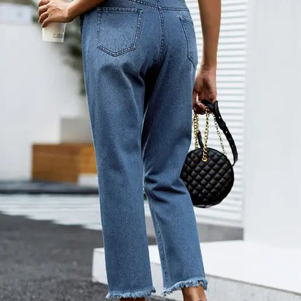 Vaqueros pitillo totalmente moldeadores de talle alto para mujer 