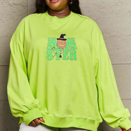 Simply Love Full Size Drop Shoulder Graphic Sweatshirt
