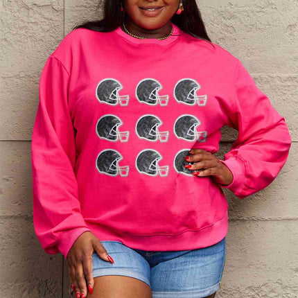 Simply Love Full Size Graphic Round Neck Sweatshirt