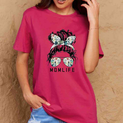 Simply Love Full Size MOM LIFE Graphic Cotton T-Shirt