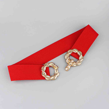 Zinc Alloy Buckle Elastic Belt