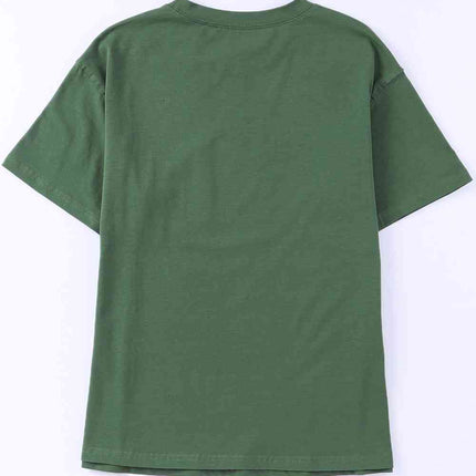 Graphic Round Neck Pocket Tee