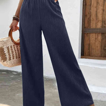 Full Size High Waist Wide Leg Pants