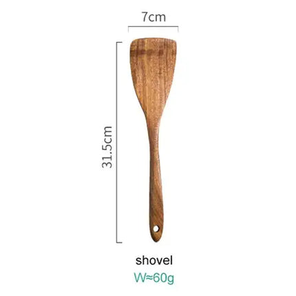Thailand Teak Natural Wood Tableware Spoon Ladle Turner