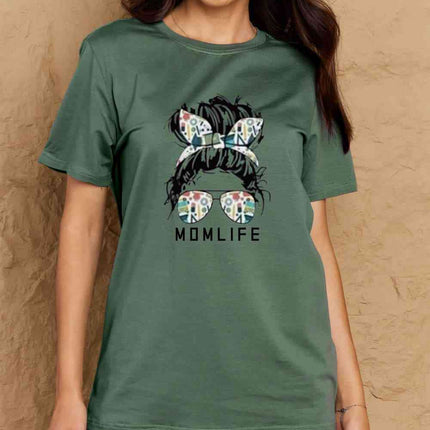 Simply Love Full Size MOM LIFE Graphic Cotton T-Shirt