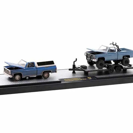 Auto Haulers Set of 3 Trucks Release 53 Limited Edition to 8400 pieces Worldwide 1/64 Diecast Model Cars by M2 Machines