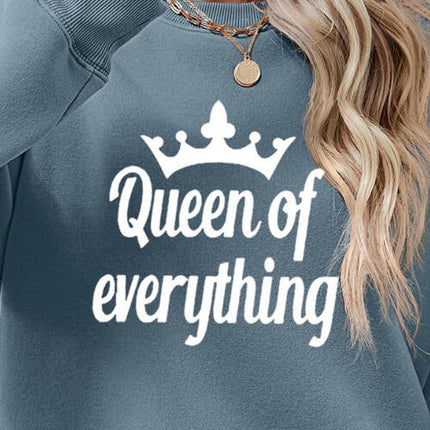 QUEEN OF EVERYTHING Round Neck Sweatshirt