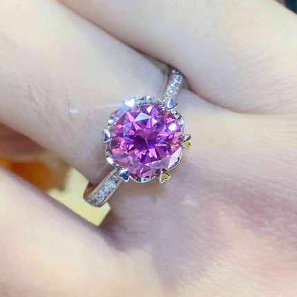 Shining For You 2 Carat Moissanite 925 Sterling Silver Ring