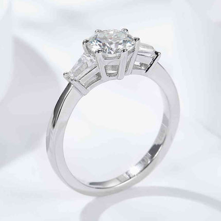 Loyal Love 1 Carat Moissanite Platinum-Plated Ring