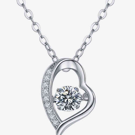 925 Sterling Silver Moissanite Pendant Necklace