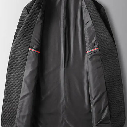 Men's Casual Knit Textured Suit Jacket