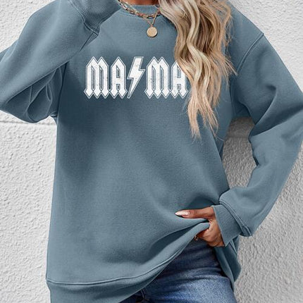 Letter Graphic Dropped Shoulder Sweatshirt