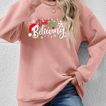 Letter Graphic Long Sleeve Sweatshirt