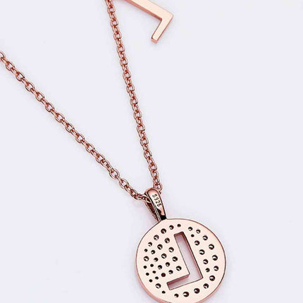 Adored Moissanite K to T Pendant Necklace