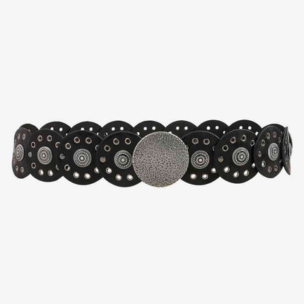 Round Shape PU Leather Belt