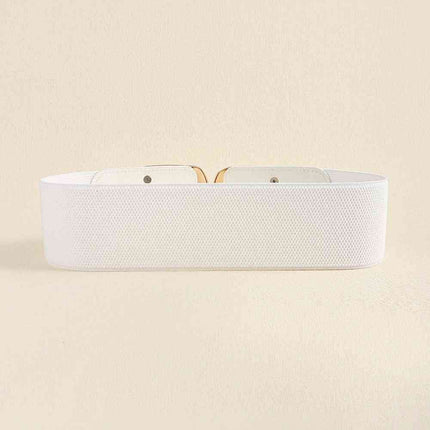 Zinc Alloy Buckle Elastic Wide Belt