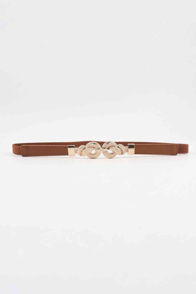 Zinc Alloy Buckle PU Leather Belt