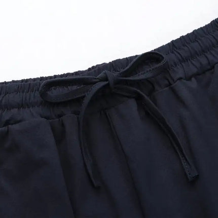 Women's Crew Neck Athleisure Pair Short Sleeve Suit