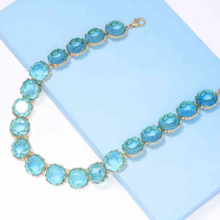 Zinc Alloy Resin Necklace
