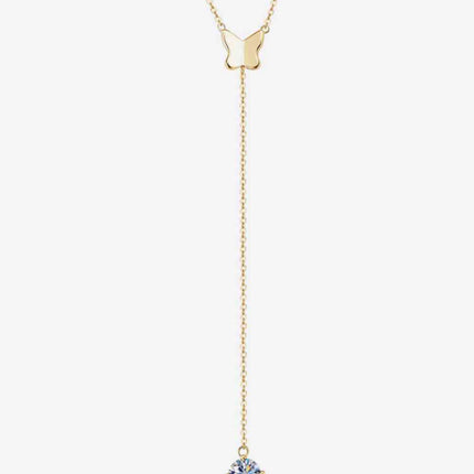 1 Carat Moissanite 925 Sterling Silver Necklace