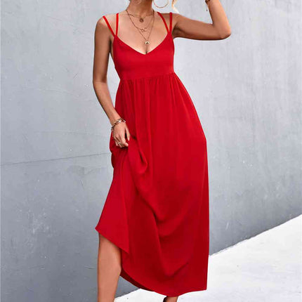 Double Strap Tie Back Dress