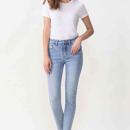 Lovervet Full Size Talia High Rise Crop Skinny Jeans
