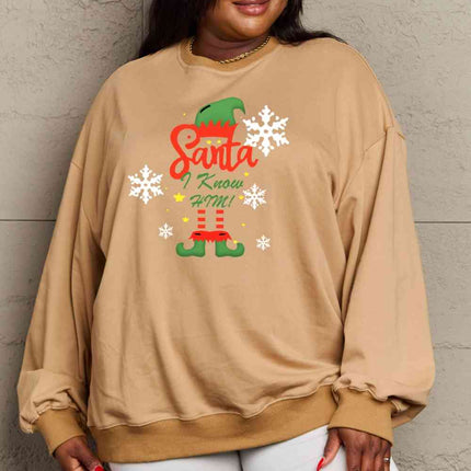 Simply Love Full Size Graphic Round Neck Sweatshirt