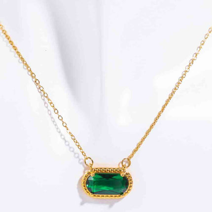 Copper 14K Gold-Plated Pendant Necklace