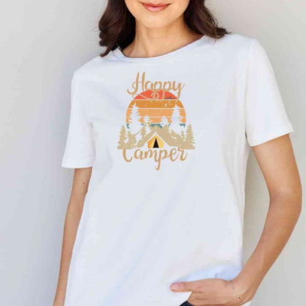 Simply Love Full Size HAPPY CAMPER Graphic T-Shirt