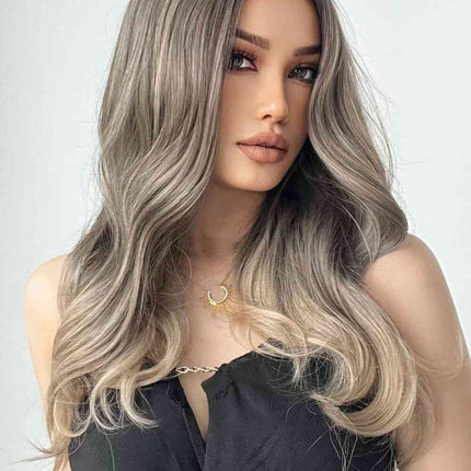 13*1" Full-Machine Wigs Synthetic Long Straight 24"