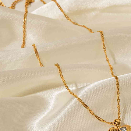 Heart Pendant Stainless Steel Necklace